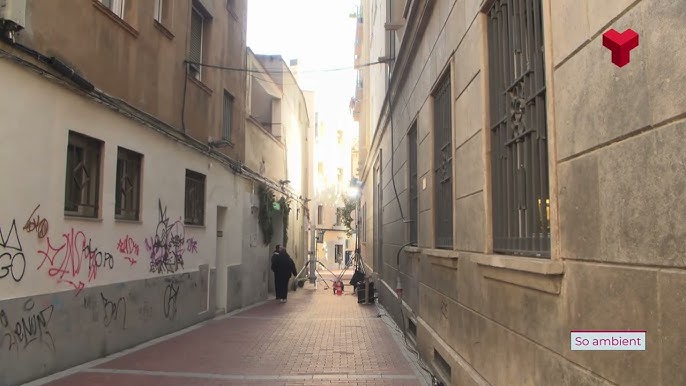 Una foto del plató de "En nombre de otro".